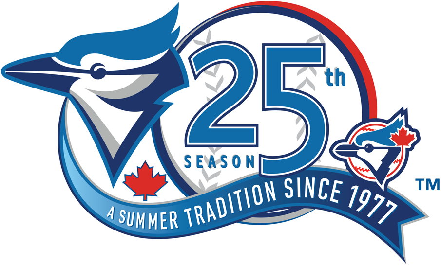 Toronto Blue Jays 2001 Anniversary Logo iron on paper